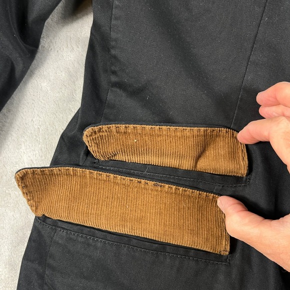 KROON Mens Black Cotton Blend Blazer Jacket Woven Lined Size 42L - Picture 13 of 16